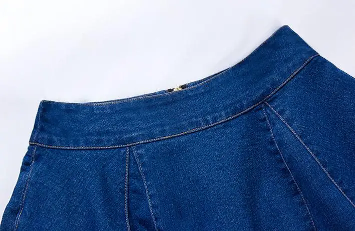 Женская юбка с подкладкой на весну и лето|line skirt|denim skirtdenim skirt fashion |
