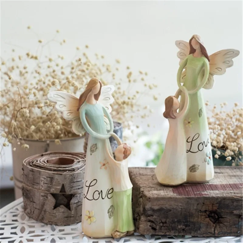 1 шт. Смола домашний декор Ангел кукольная Статуэтка для подарка друга милый
