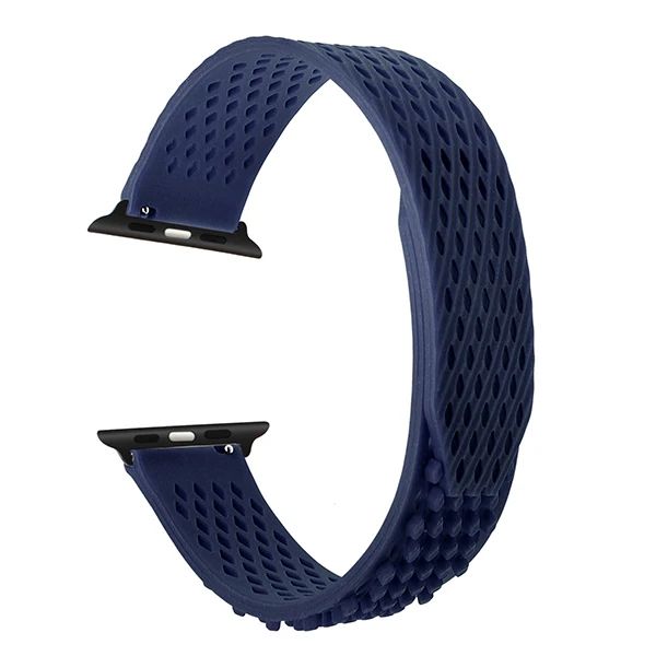 Новейший силиконовый ремешок для часов 38 мм 42 мм iWatch Apple Watch, резиновый ремешок, спортивный браслет, черный, синий, зеленый, серый, красный