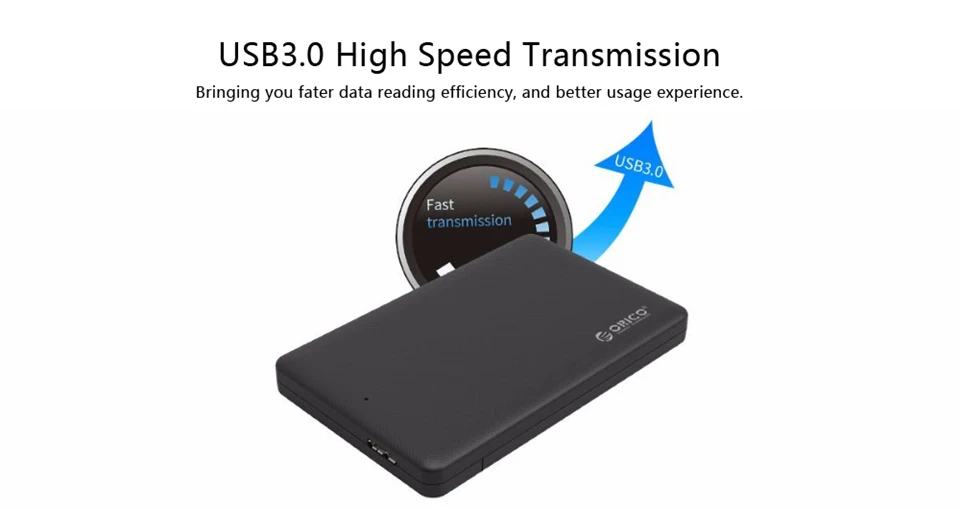 Orico 2577U3 USB 3,0 SATA 2,5 дюймов внешний HDD SSD жесткий диск Корпус для жесткого диска