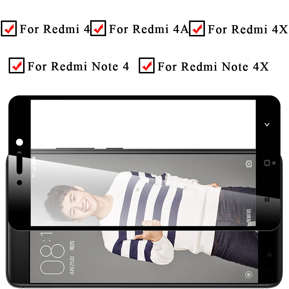 Защитное стекло note4x для xiaomi redmi note4 ksiomi red mi 4x 4a xiaomei 4 x a x4 защита экрана из