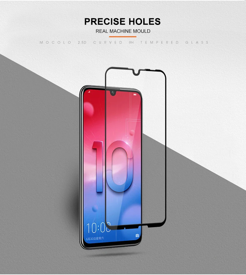 Mocolo 2.5D 9 H полное покрытие закаленное защитное стекло плёнки на для huawei хонор 10i 10 лайт хонор10i Honor 10i 10 Lite Honor10 i 4/6 64/128 ГБ