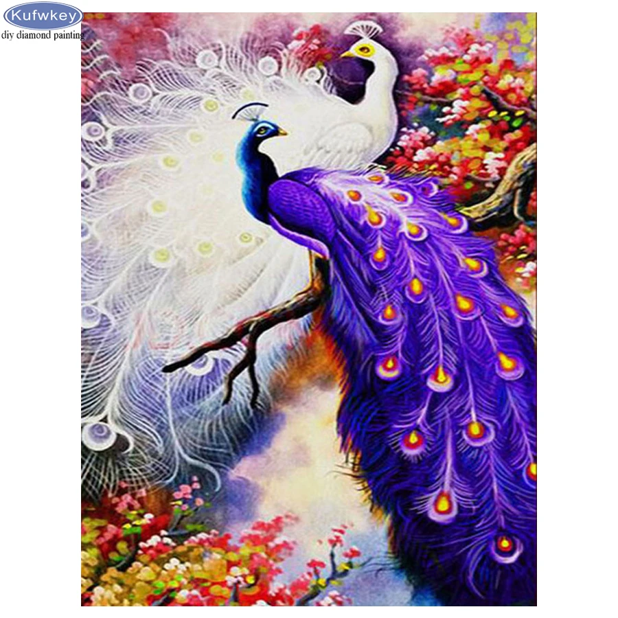 5d DIY Алмазная картина пара павлин полная дрель квадратная/круглая вышивка