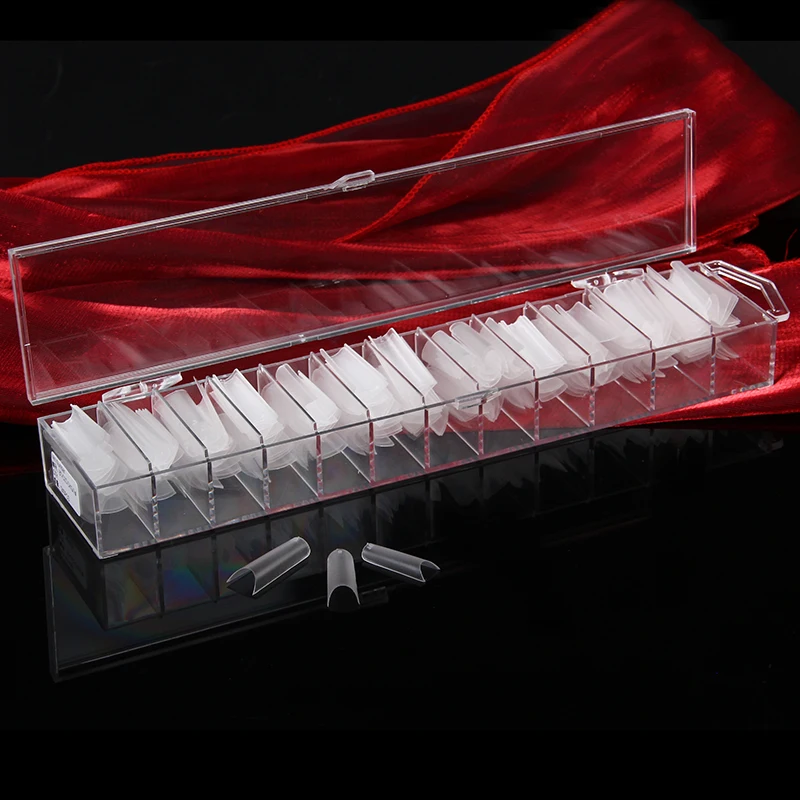 Накладка на половину покрытия для ногтей матовая поверхность 240 шт./кор. советы по