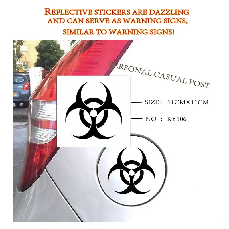 LENTAI Универсальный светоотражающий крышки топливного бака автомобиля наклейки