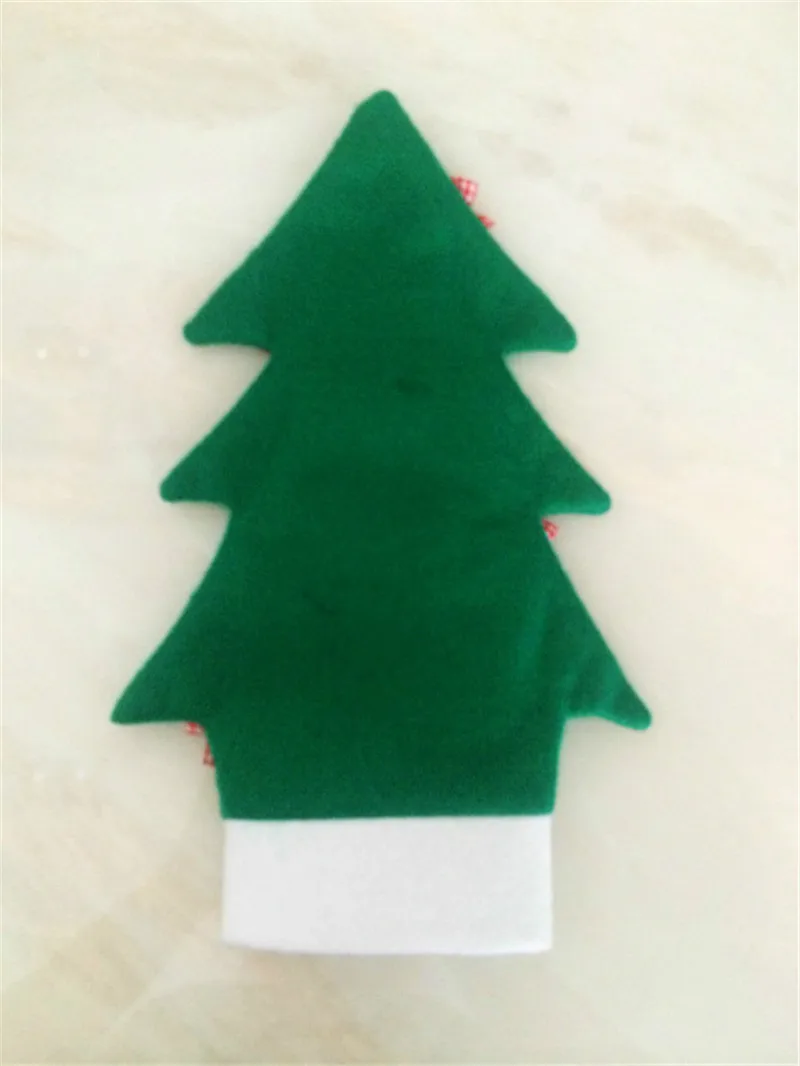 2 Pcs Christmas Tree Modeling Bottle Sets Wine Covers Bags Gifts Dinner Decoration for Home Party Decor 5ZHH128 | Дом и сад