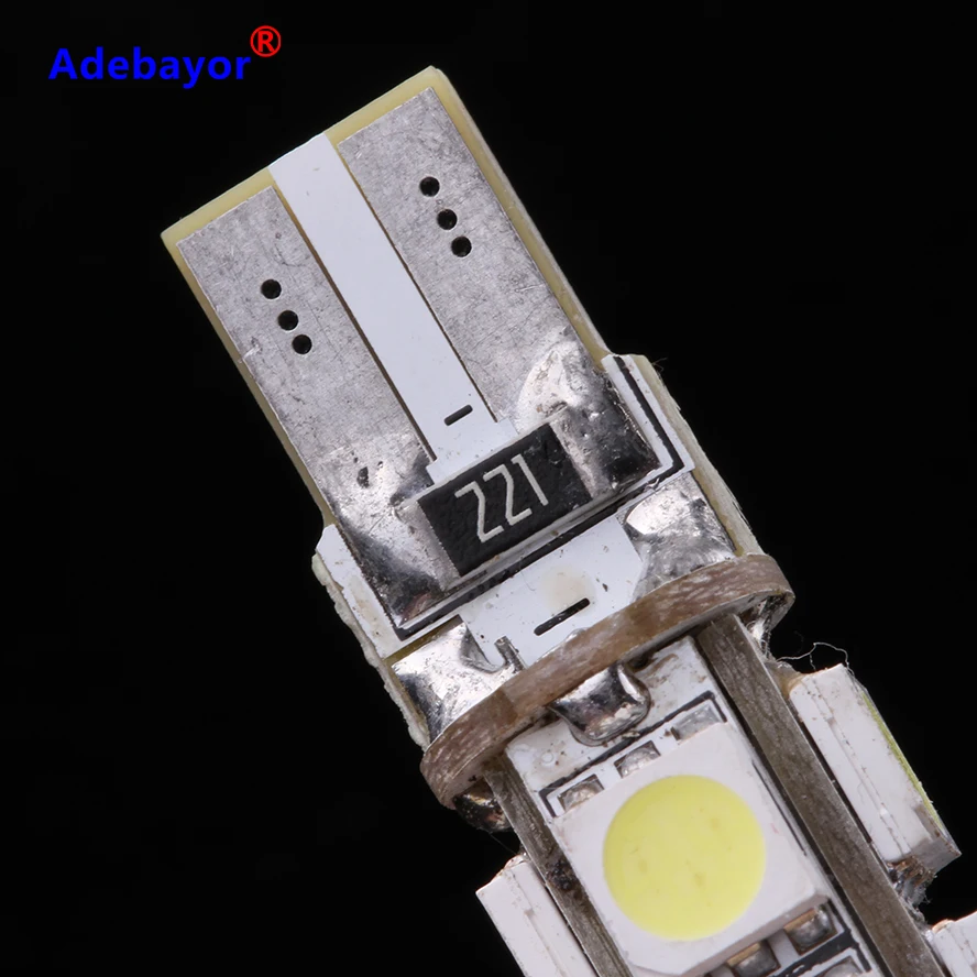 100 шт. T10 9 SMD 5050 Светодиодный светильник CANBUS без ошибок для салона автомобиля 194 W5W 5