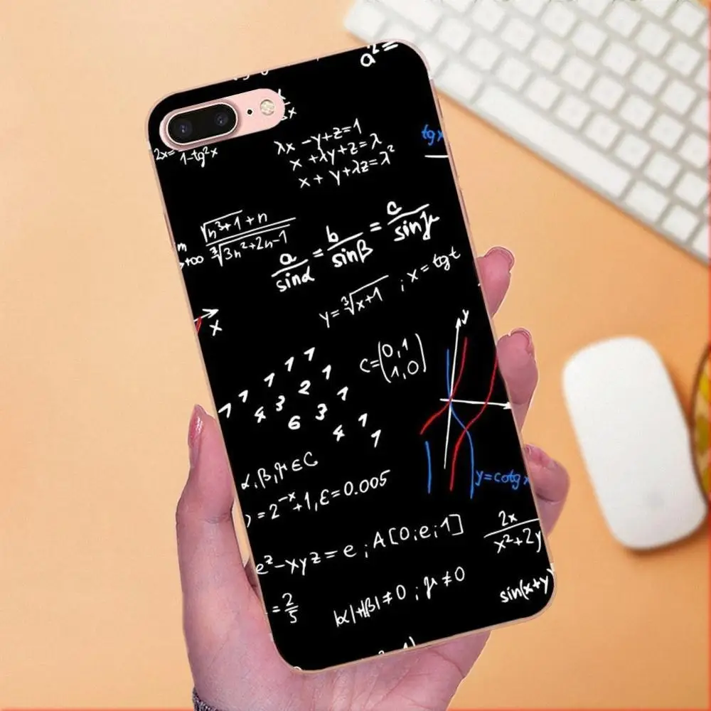 TPU чехол для мобильного телефона Xiaomi Redmi Note 2 3 3S 4 4A 4X 5 5A 6 6A Pro Plus Mathematics E = mc2