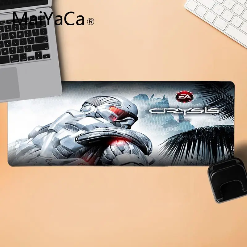 MaiYaCa 2019 New crysis Laptop Gaming Mice Mousepad Large Lockedge Mouse pad PC Computer mat Pad | Компьютеры и офис