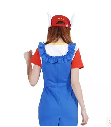 Костюм для костюмированной вечеринки Arale Женский костюм с юбкой футболка шапка