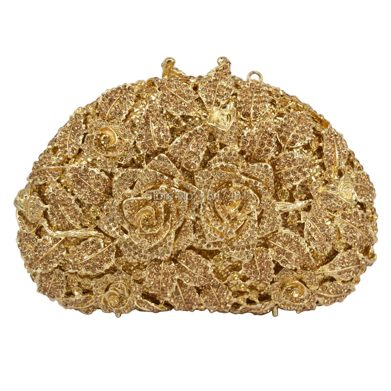 Роскошные сумки-клатчи LaiSC с кристаллами женская сумка подружки невесты розами