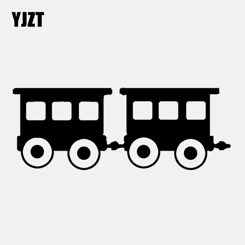 

YJZT 14.3CM*5.4CM Personality Train Vinyl Decal Car Sticker Black/Silver C3-1786