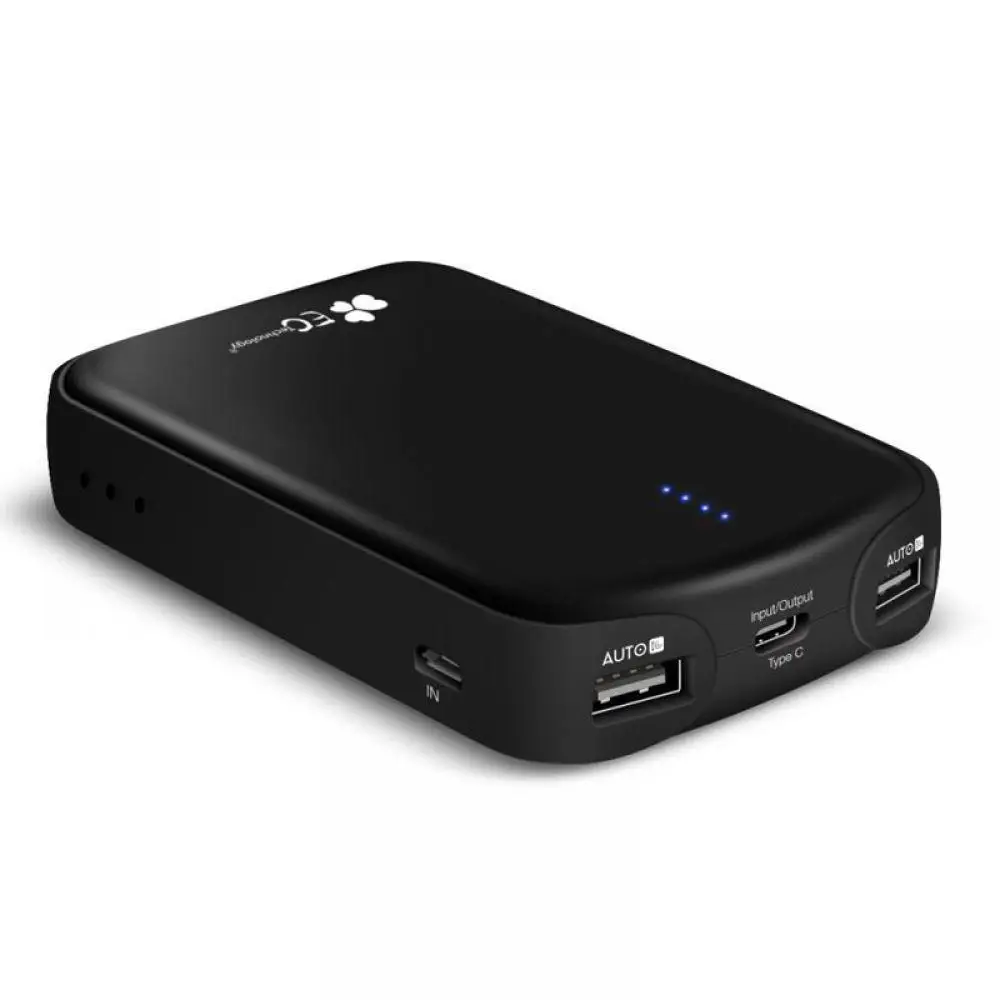 Type-C 12000mah внешний аккумулятор 18650 Dual USB зарядное устройство для мобильного