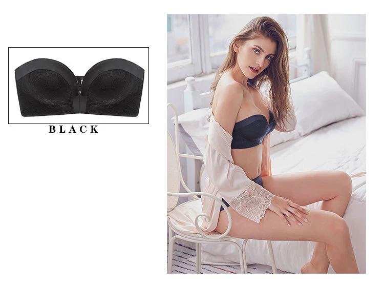 Jerrinut бюстгальтер без бретелек Sexy Кружева Push Up Bralette бюстгальтеры для Для женщин нижнее белье Свадебные невидимый бюстгальтер Femme косточек BH бюстгалтерженское бельебюстгальтербелье женскоенижнее белье жен