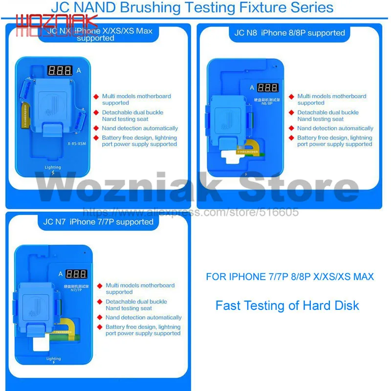 JC NAND HDD buushing тестирования фиксированной приспособление фиксированное для IPHONE 7/7 P/8 8P X/XS/xsmax жесткого диска щетка машина испытания Функция