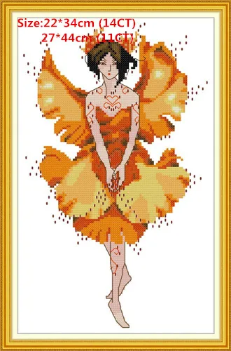 Butterfly fairy 5 Joy Sunday Fairy Набор для вышивания крестиком Fugyer Наборы для вышивания крестиком наборы для вышивания крестиком Набор для вышивания - Цвет: Butterfly fairy 5