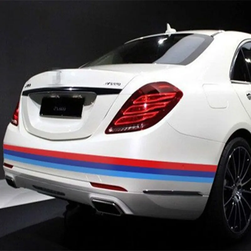Автомобильный Стайлинг спортивные триколор ПВХ наклейки для всего тела