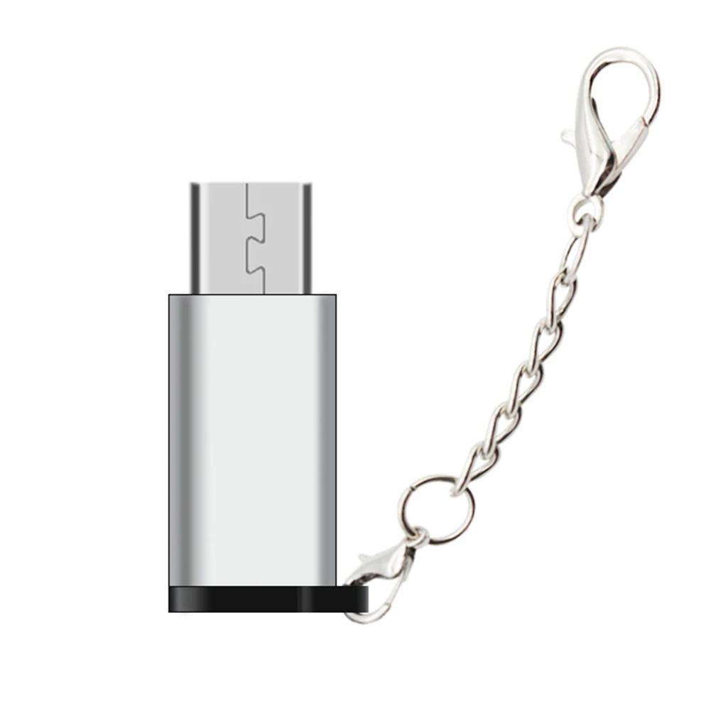 Зарядное устройство для телефона type C Micro с шнур связки ключей Разъем Портативный