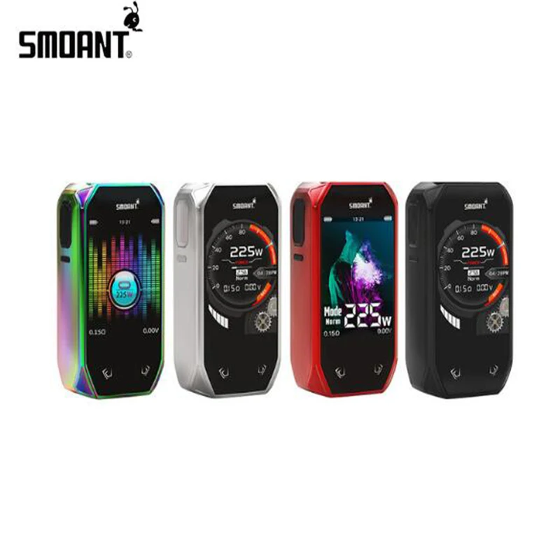Оригинальный Smoant naoo 225W бокс мод 2 4 дюйма цветной экран + 1 UI fit Tank|Моды для