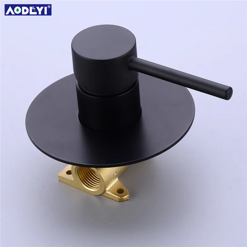 AODEYI латунный черный ручной душевой набор для ванной комнаты переключатель