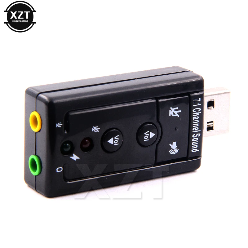 Мини USB 2 0 3D виртуальный 12 Мбит/с внешняя 7 1 канальная Аудио Звуковая карта адаптер