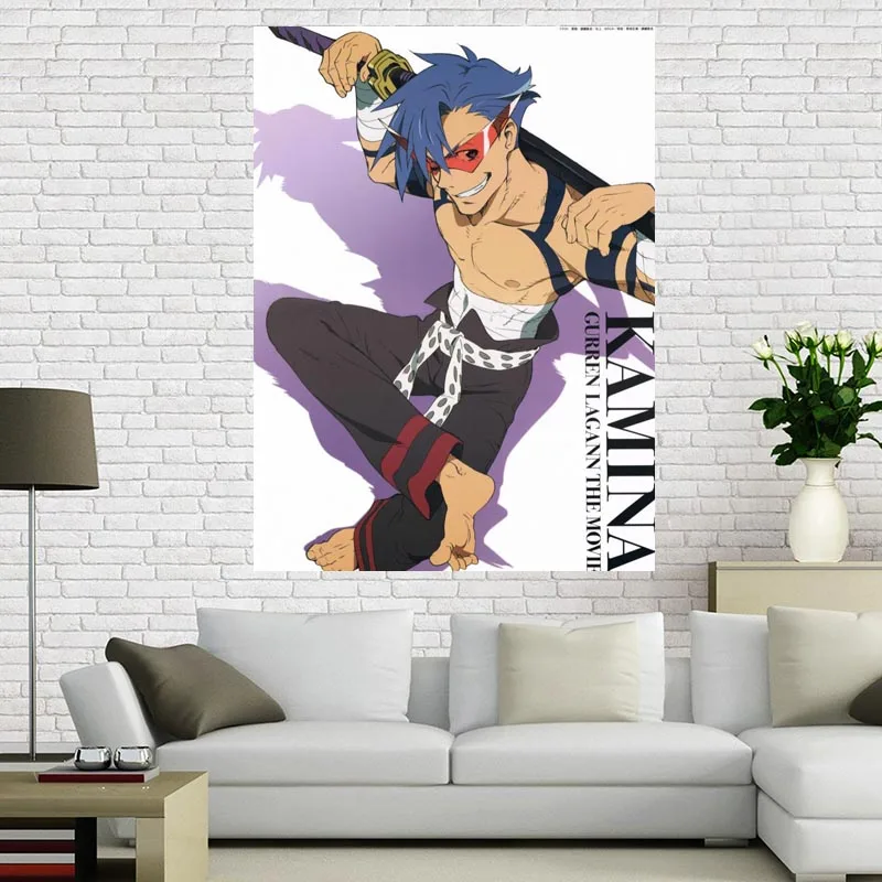 Стиль Гуррен Lagann на заказ шелк Холст 27X40 см 30x45 см DIY плакат лучший подарок для детской комнаты Прямая поставка - Цвет: 11