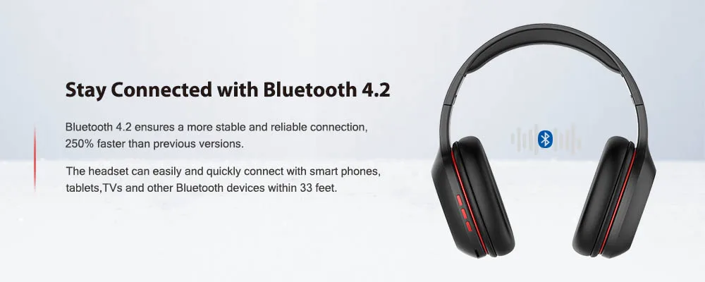 Ausdom M09, беспроводные наушники, Bluetooth 4,2, гарнитура, складные, глубокий бас, Bluetooth наушники для iPhone, Xiaomi, поддержка TF карты