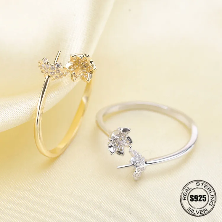 Новые классические регулируемые кольца женские жемчужные сделай сам фурнитура и