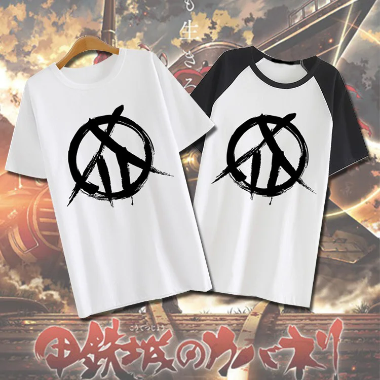 Хлопковая футболка с коротким рукавом Koutetsujou no Kabaneri японский аниме|fashion tees|tee teetee