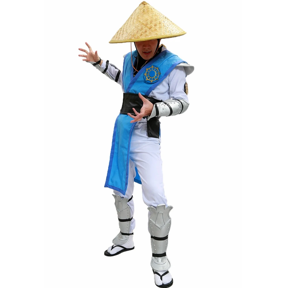 Coslive Горячая игра Райден костюм Mortal Kombat X Raiden Косплей наряд с полным набором Броня