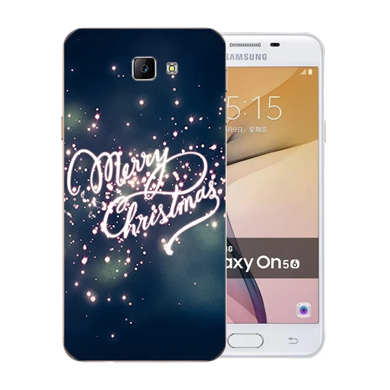 Мягкий чехол из ТПУ для Samsung Galaxy J5 Prime/On5 2016 чехлы с веселым рождественским узором