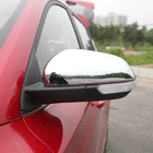 Для MG ZS 2017 2018 аксессуары наклеиваемого покрытия для автостайлинга из ABS Хромированная накладка на зеркало заднего вида автомобиля отделкой стикеры 2 шт.