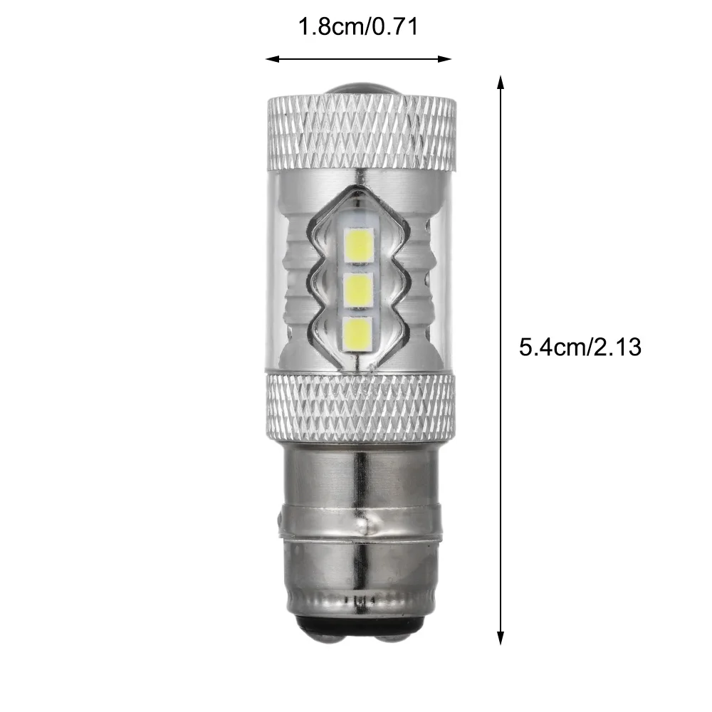 1 шт. H6 80 Вт Светодиодный светильник 12V мотоциклов головной Противотуманные фары