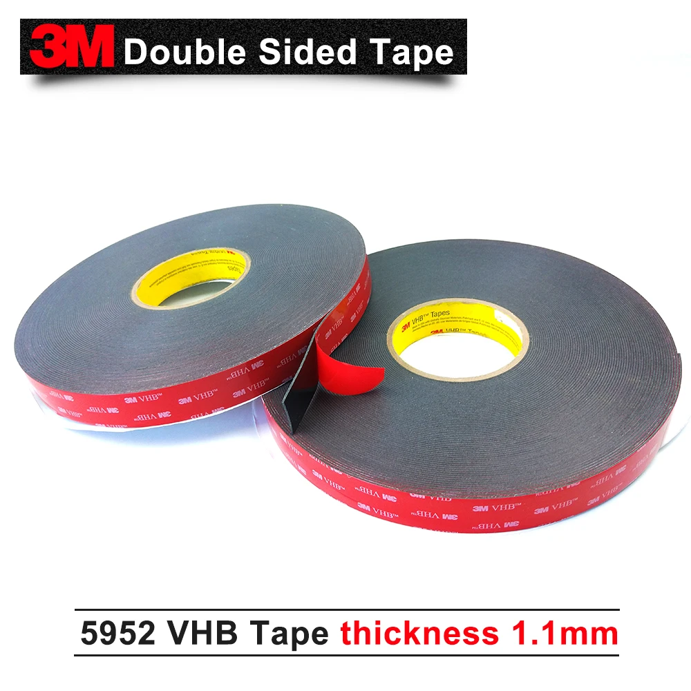 3M VHB 5952 черная двухсторонняя лента выдающаяся прочность акриловая клейкая 15 мм * 33