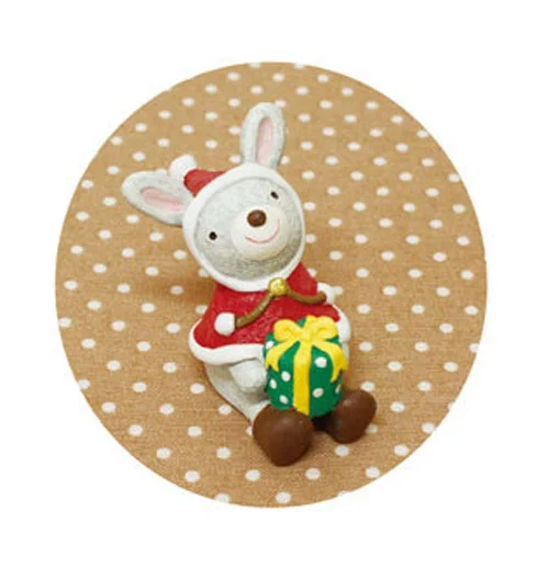 5 Bunny Елка и снеговик олень Сант Клаус миниатюрная фигурка декоративный волшебный сад Смола ремесло игрушка украшения TNJ087 - Цвет: 5 Bunny