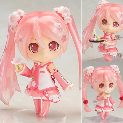 Аниме Хацунэ Мику Сакура Nendoroid #500 ПВХ фигурка Коллекция Модель игрушки 4 &quot10 см