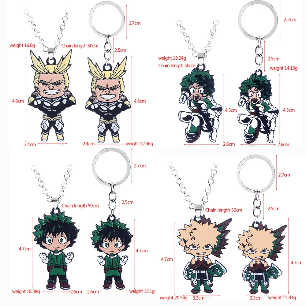 Ожерелье с надписью «My Hero Academy» izku Midoriya Katsuki Bakugou, металлические подвески из шото Тодороки, ювелирные изделия, подарок