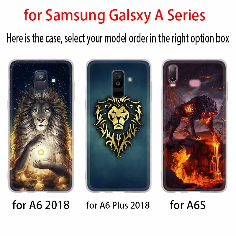 Классический лев тигр Волк чехол для Samsung Галактики A12/A20/A51/A70/A20s/A21s/A32/A50/A50s/A42/A52/A72 5G