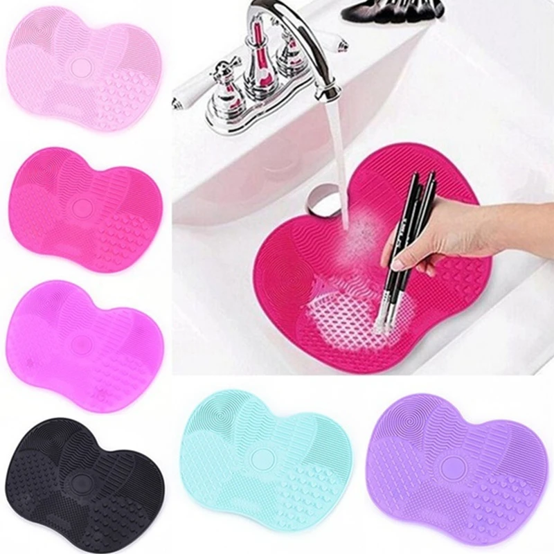 Силиконовый коврик для чистки кистей макияжа|cosmetic make up|make upmakeup brush cleaner pad |