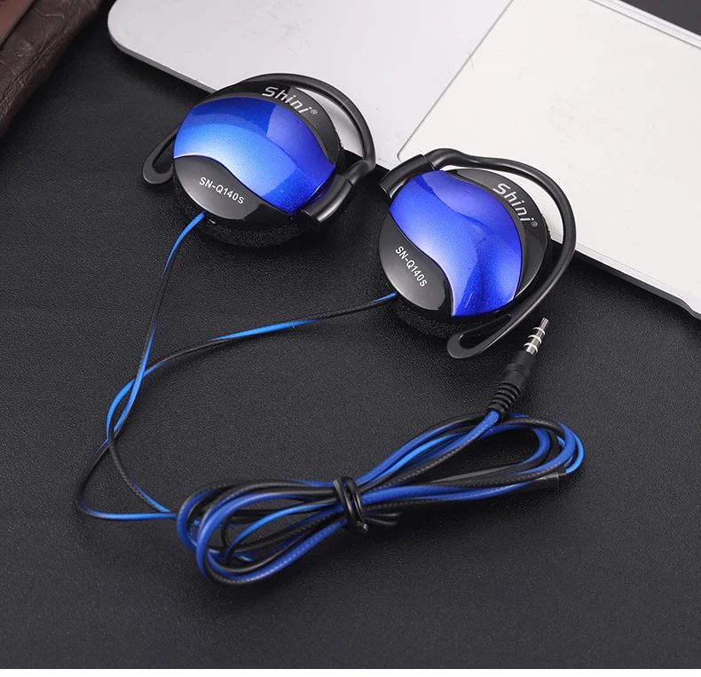 SHINI Q140s, спортивные наушники, 3,5 мм, ушной крючок, гарнитура, линия управления, наушники с регулировкой громкости, наушник с микрофоном для телефона huawei, Xiaomi, iphone