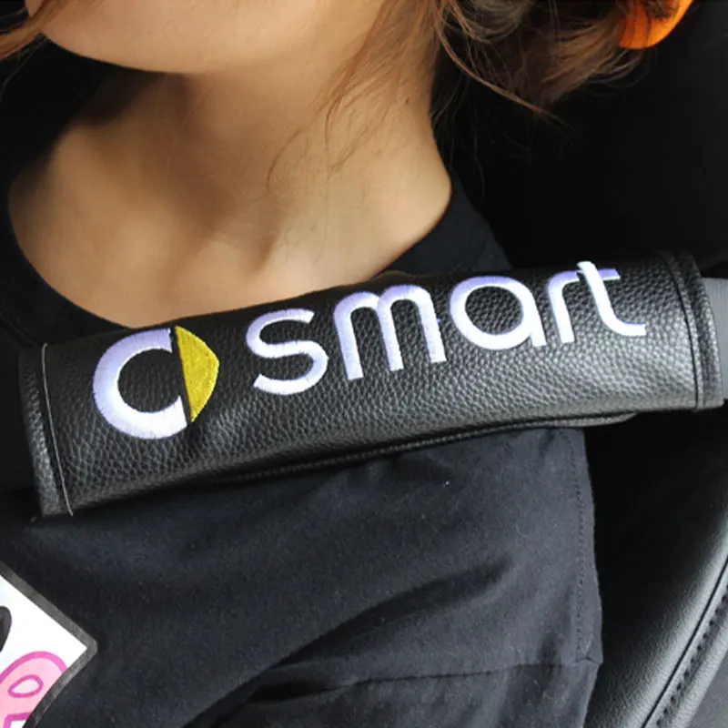 PU Seat Belt Cover Protector Car-covers Camping Safety Shoulder Protection Decorative For Smart 453 Fortwo Forfour Car Styling | Автомобили