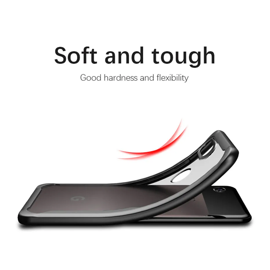 For Google Pixel 2 2XL 3 XL Case Luxury Slim Soft Silicone Frame Transparent PC Back Cover 3a 3XL Lite Coque |