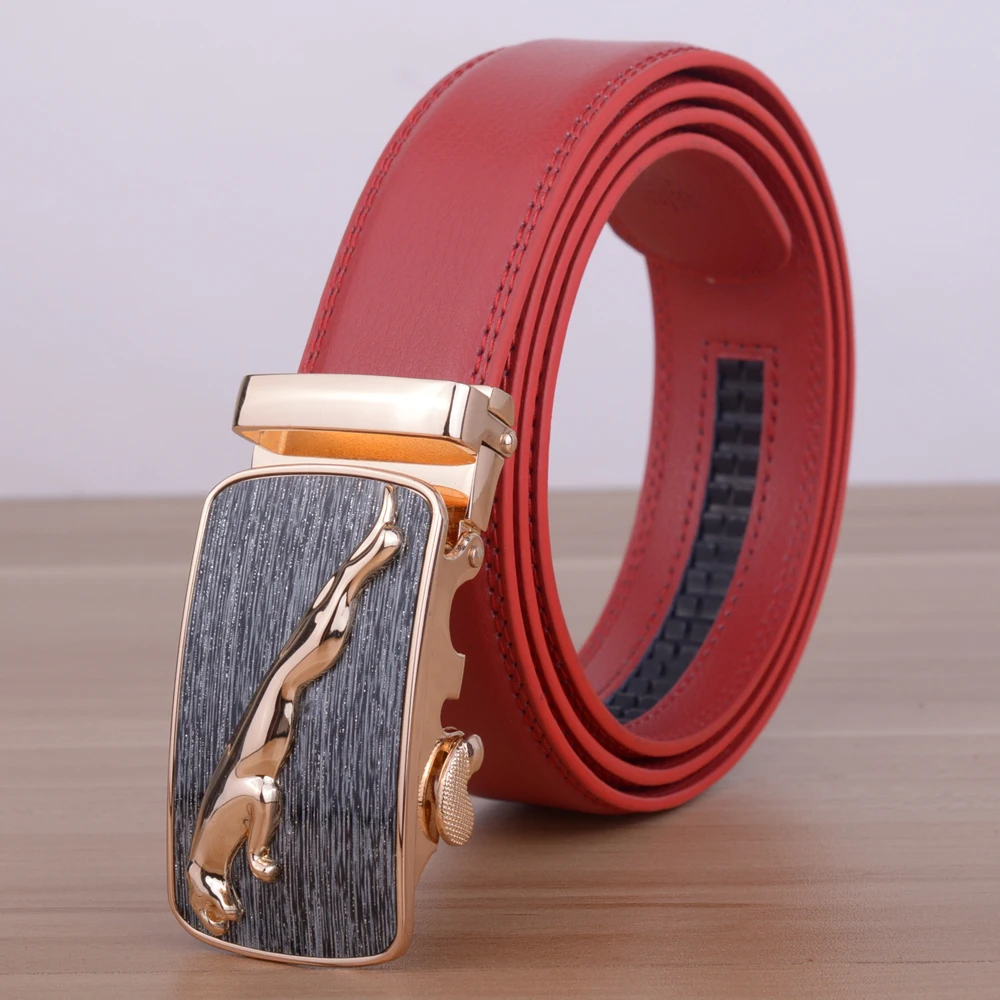 Мужские кожаные ремни с автоматической пряжкой длина 110 130 см|leather belts for men|leather