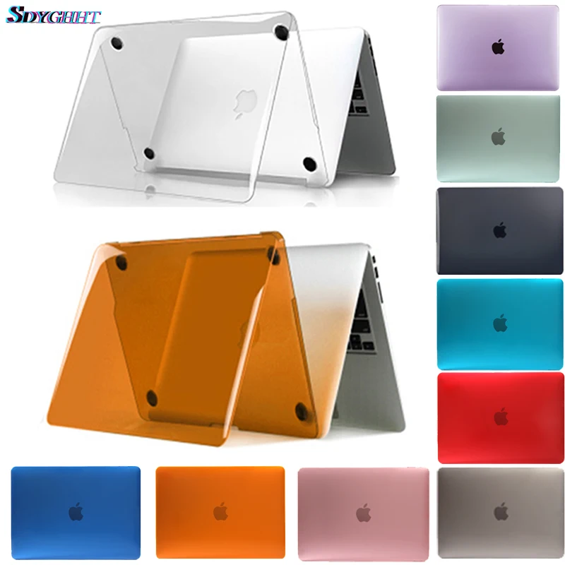 Жесткий Кристальный матовый чехол-накладка для MacBook Air 11 air 13 дюймов A1466 A1932 Pro 13 15 retina A1706 A1708 A1989