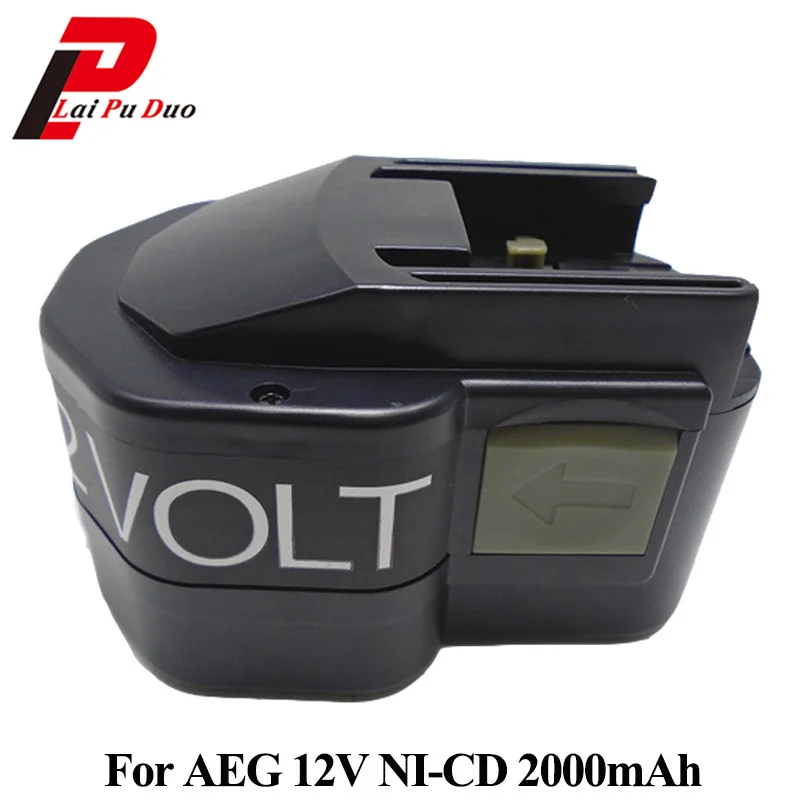 12 в 2000 мАч Ni CD Сменный аккумулятор для электроинструмента AEG:B12/BF12/BX12/bxl12/MXS12/MX12|battery