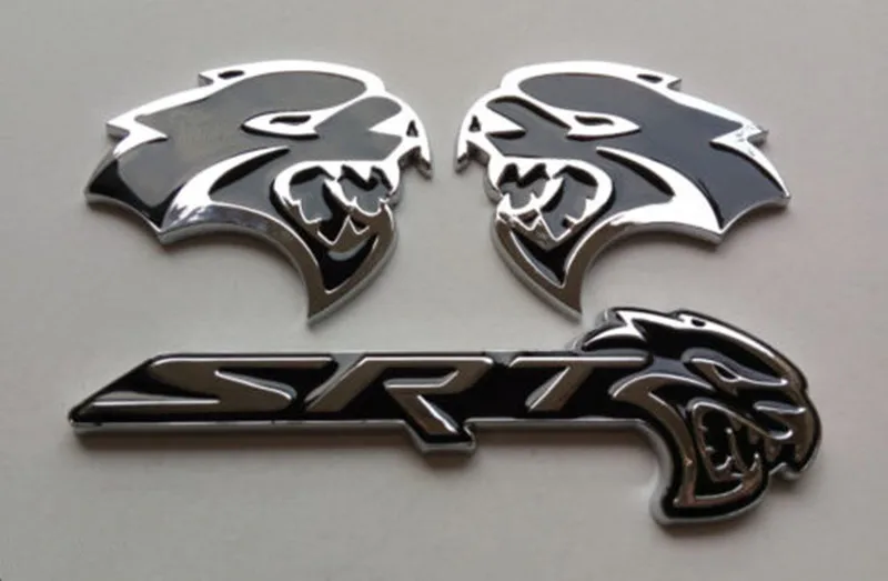 Бесплатная доставка комплект из 3 предметов черный/красный HELLCAT эмблема L/R знак