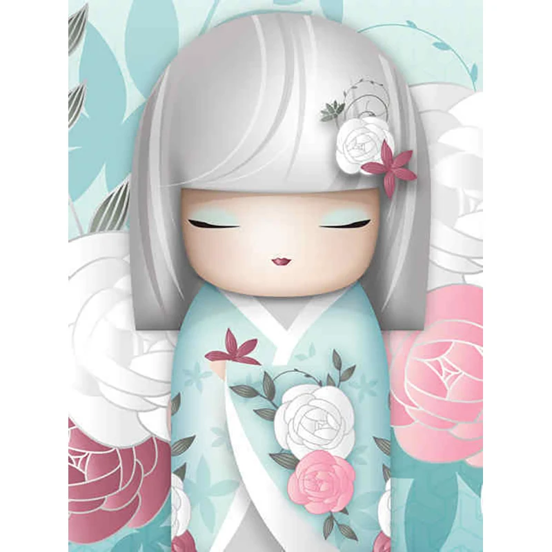 

5d diy diamond painting girl pebble round diamond mosaic cross stitch diamond embroidery
