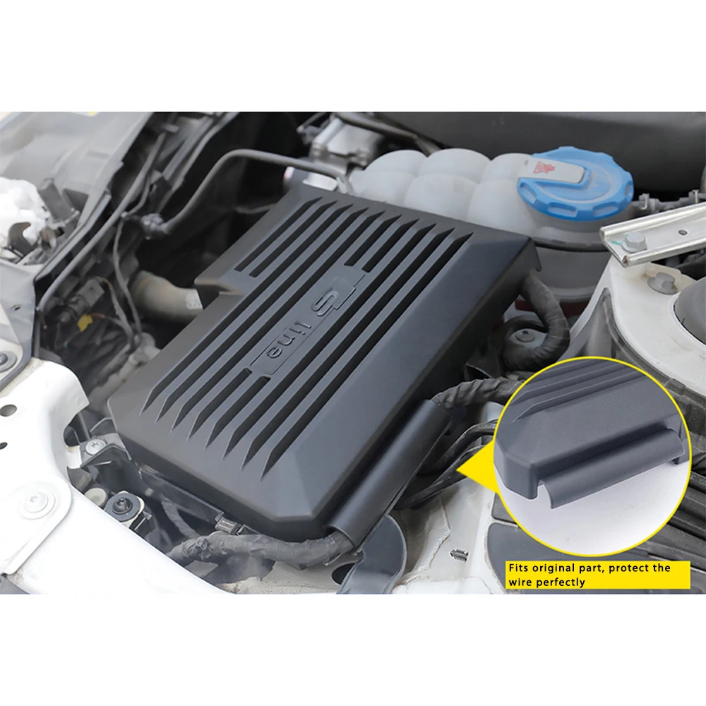 S-line Черный Двигатель Защитная крышка батареи для Audi A4 B9 8W A5 OE стиль протектор капот внешний