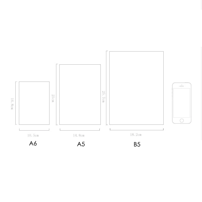 EZONE A5/A6/B5 прозрачная матовая ПП Обложка Блокнот линия/сетка/точка/пустые страницы повязки катушки блокнот s простой стиль блокнот