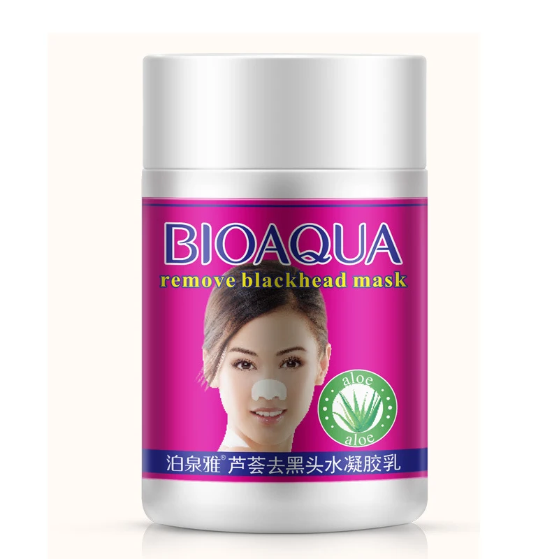 Маска для носа с алоэ BIOAQUA отбеливающая маска лица акне Глубокая чистка